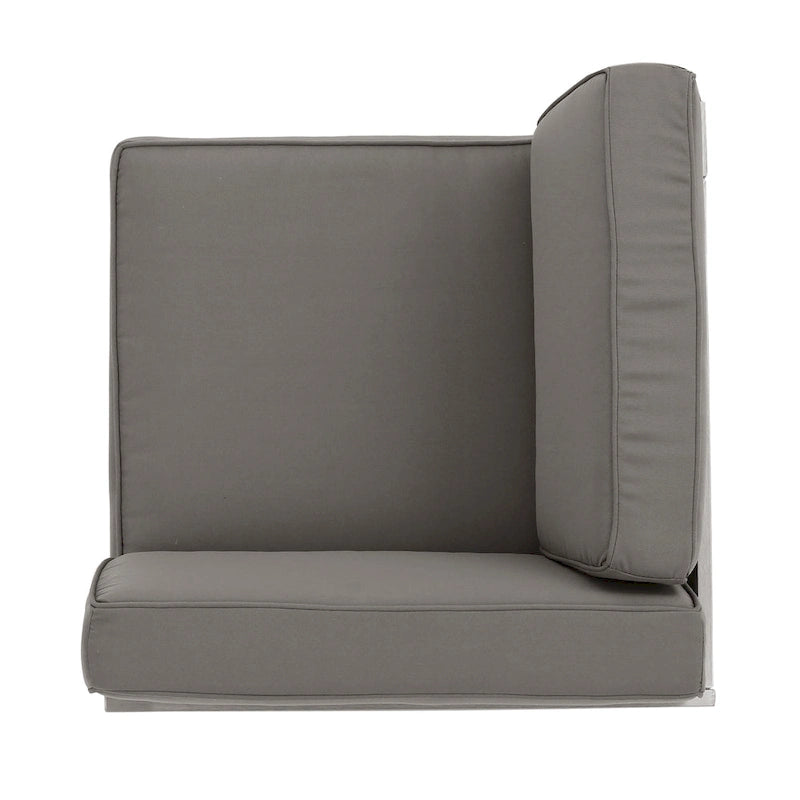 Canapé d'angle d'extérieur en aluminium en U pour 11 personnes, par Christopher Knight Home, Cape Coral