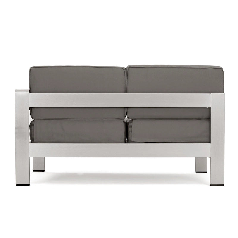 Canapé d'angle d'extérieur en aluminium en U pour 11 personnes, par Christopher Knight Home, Cape Coral