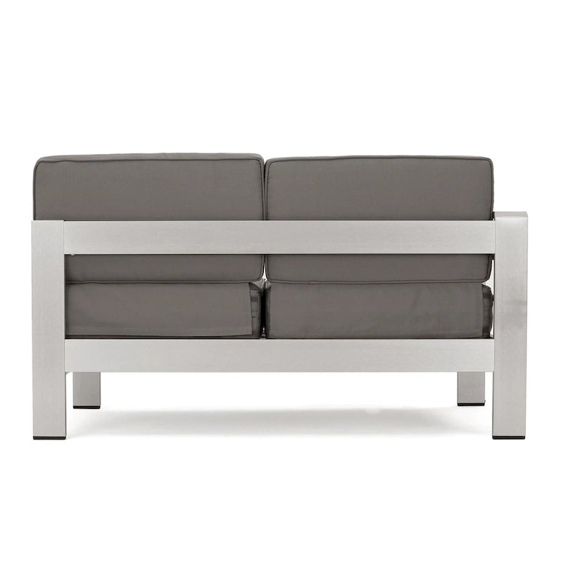 Canapé d'angle d'extérieur en aluminium en U pour 11 personnes, par Christopher Knight Home, Cape Coral