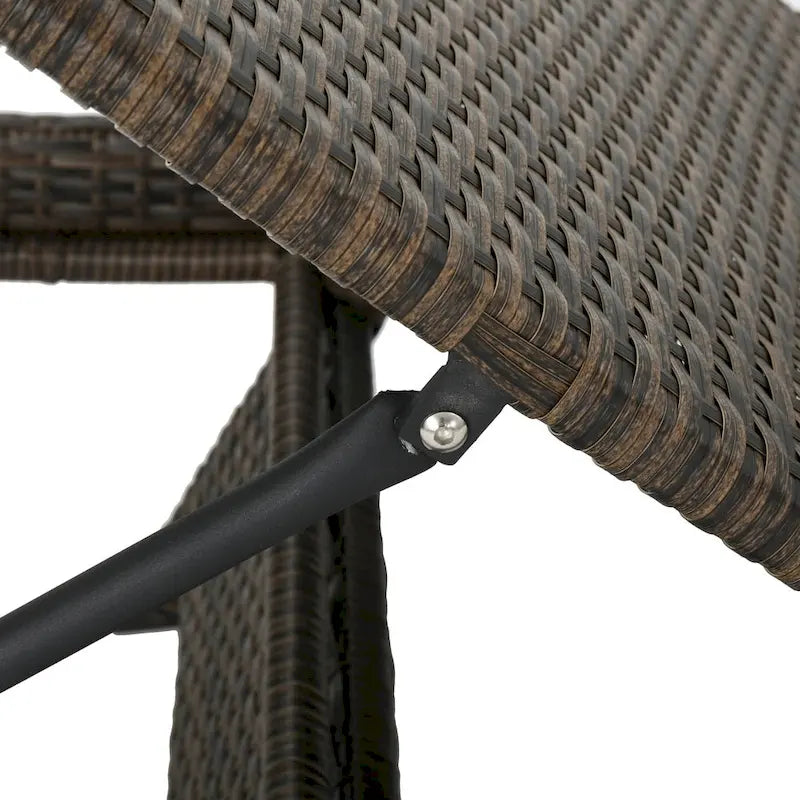Chaise longue en osier Thira (ensemble de 2) par Christopher Knight Home