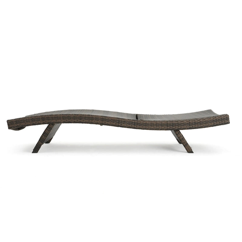 Chaise longue en osier Thira (ensemble de 2) par Christopher Knight Home