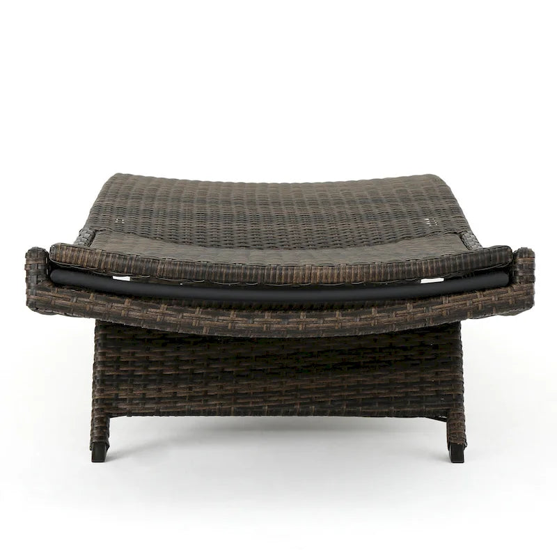 Chaise longue en osier Thira (ensemble de 2) par Christopher Knight Home