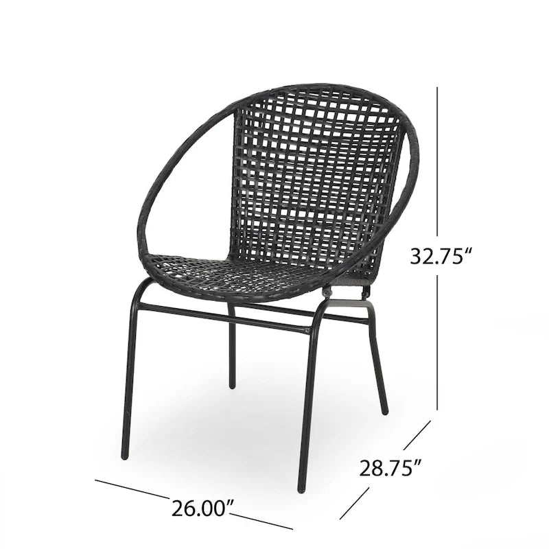Ensemble de conversation en osier 2 places Java Outdoor de Christopher Knight Home