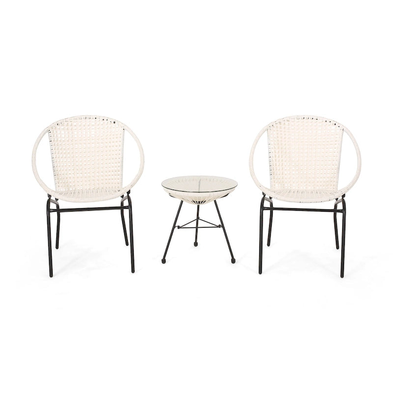 Ensemble de conversation en osier 2 places Java Outdoor de Christopher Knight Home