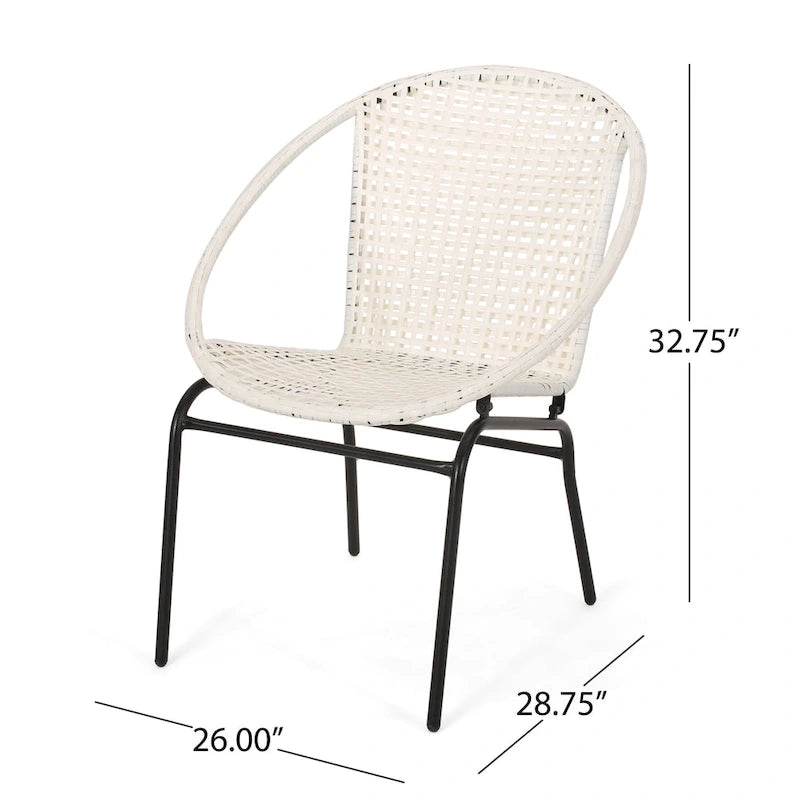 Ensemble de conversation en osier 2 places Java Outdoor de Christopher Knight Home
