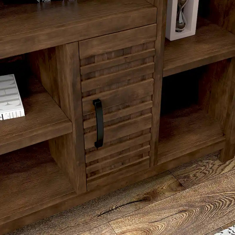 Meuble TV Bridgevine Home Sausalito de 74 po pour téléviseurs jusqu'à 85 po, aucun assemblage requis