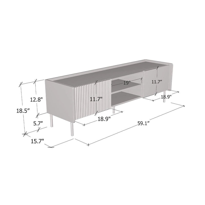 Meuble TV 2D Brandy