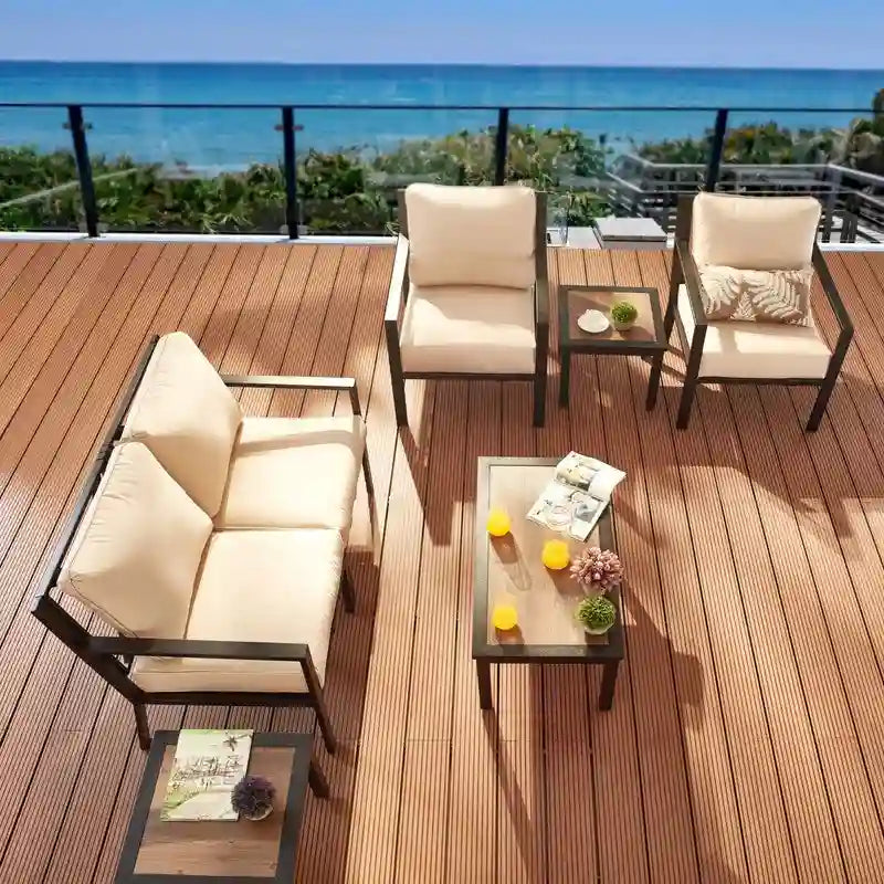 Patio Festival X-Back 7-Piece Outdoor Conversation Set