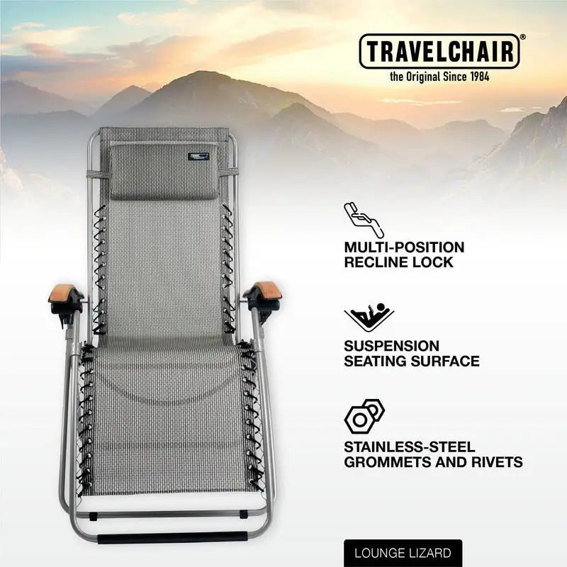 Fauteuil de relaxation zéro gravité TravelChair Salt & Pepper