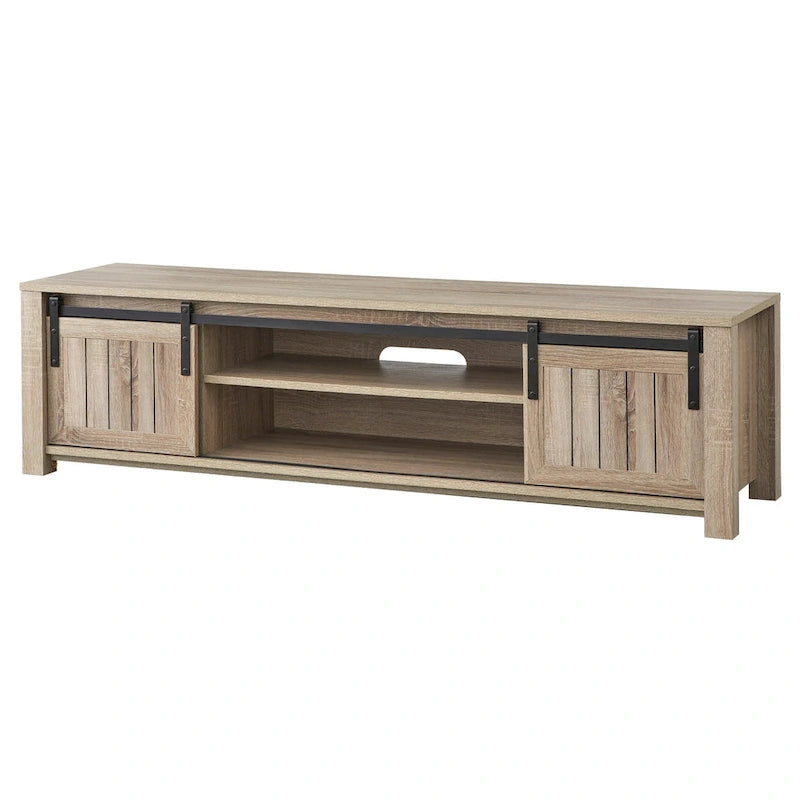 Meuble TV console porte de grange Glasbern Simple Living