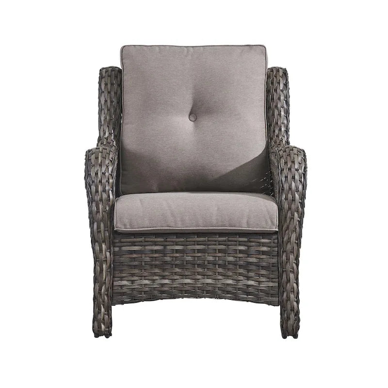 Gymojoy Salon de Jardin Extérieur, 2 Chaises en Rotin, Fauteuils Club en Rotin