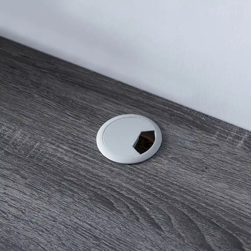 Meuble TV mural Denhour DH BASIC gris 60 avec étagères ouvertes