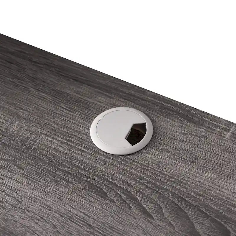 Meuble TV mural Denhour DH BASIC gris 60 avec étagères ouvertes