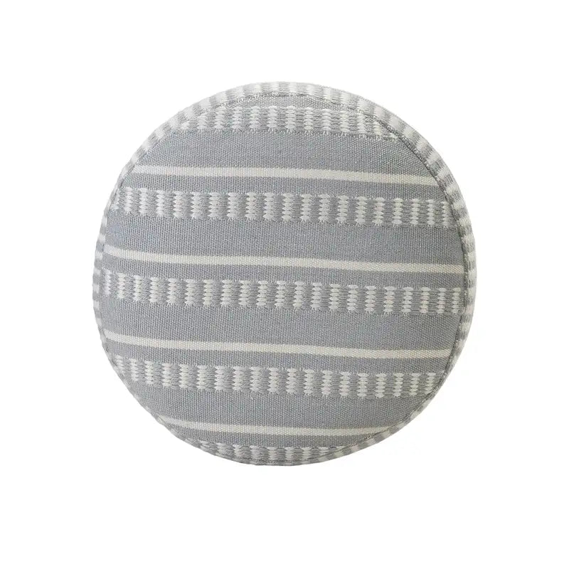 Sevita Pouf Géométrique à Rayures pour Intérieur et Extérieur - 50,8 x 50,8 x 50,8 cm