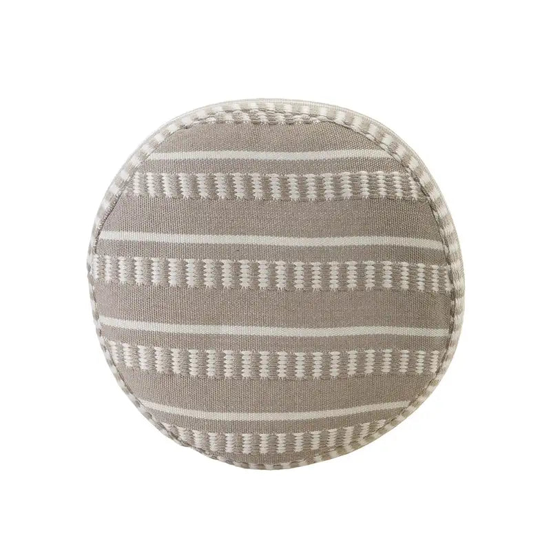 Sevita Pouf Géométrique à Rayures pour Intérieur et Extérieur - 50,8 x 50,8 x 50,8 cm