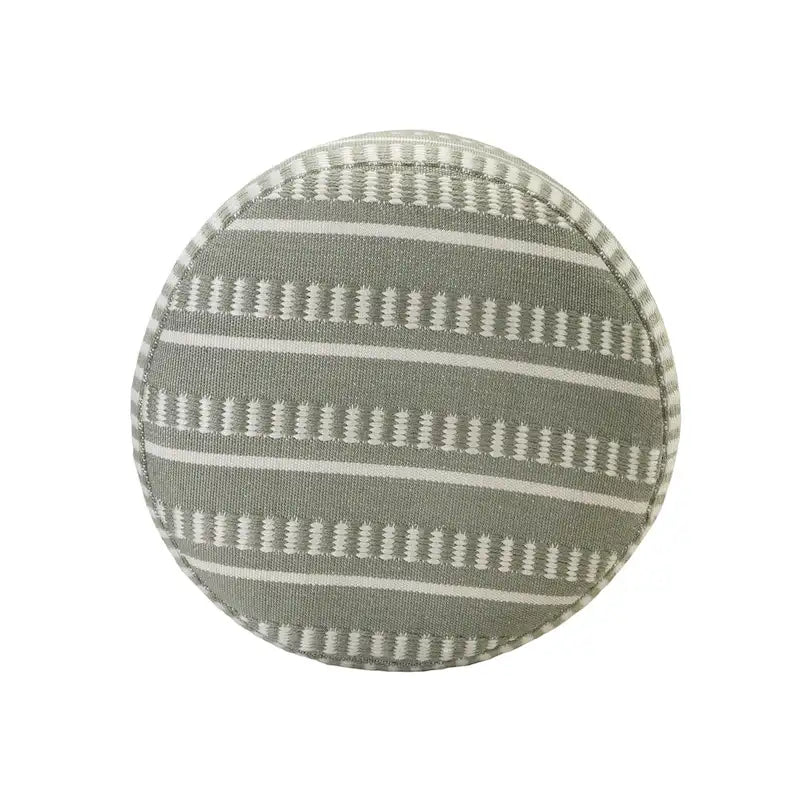 Sevita Pouf Géométrique à Rayures pour Intérieur et Extérieur - 50,8 x 50,8 x 50,8 cm