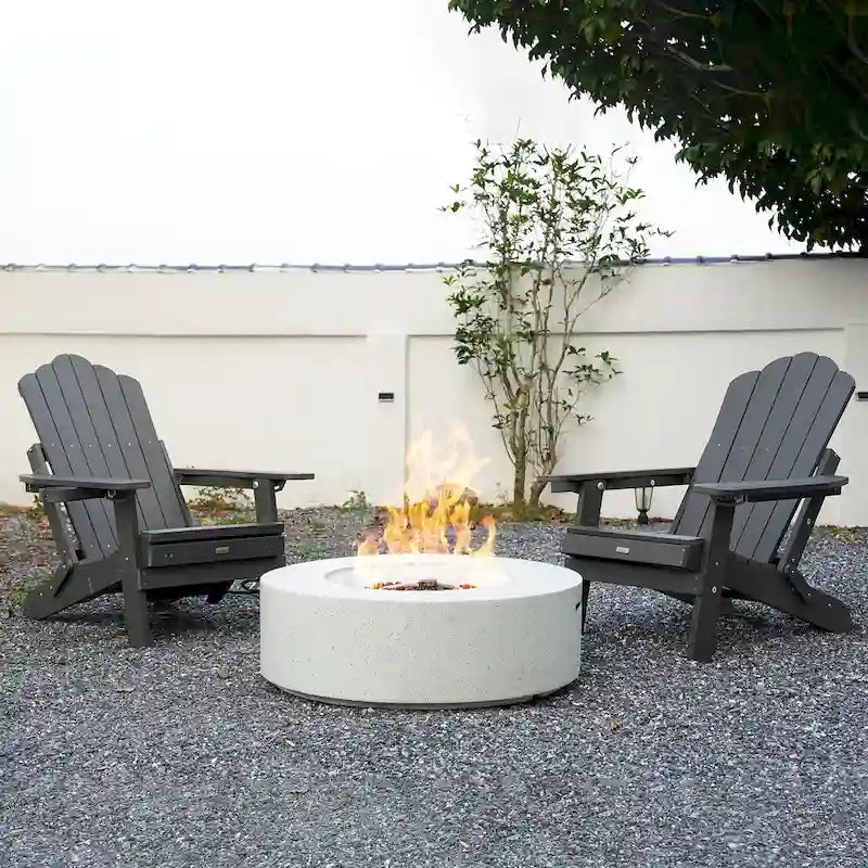 Chaise Adirondack pliante Clihome HIPS pour patio