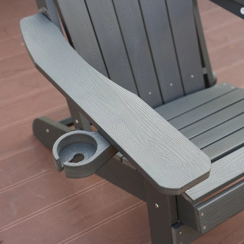 Chaise Adirondack pliante Clihome HIPS pour patio