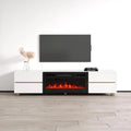 Meuble TV avec cheminée Bono 01 BL-EF