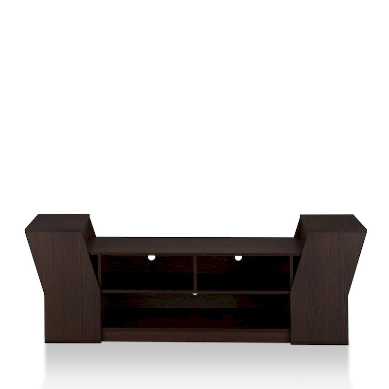 Meuble TV Tai Contemporary 71 po à 3 étagères ouvertes par Furniture of America