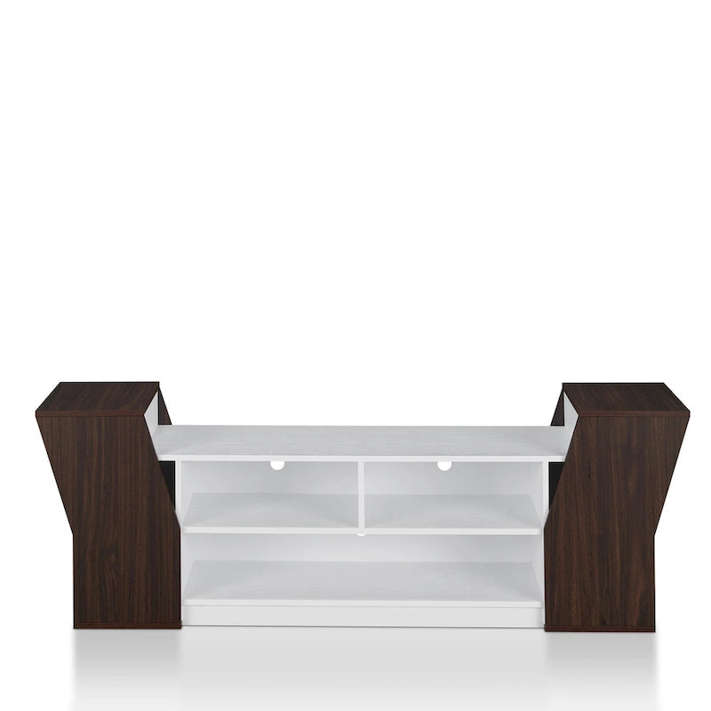Meuble TV Tai Contemporary 71 po à 3 étagères ouvertes par Furniture of America