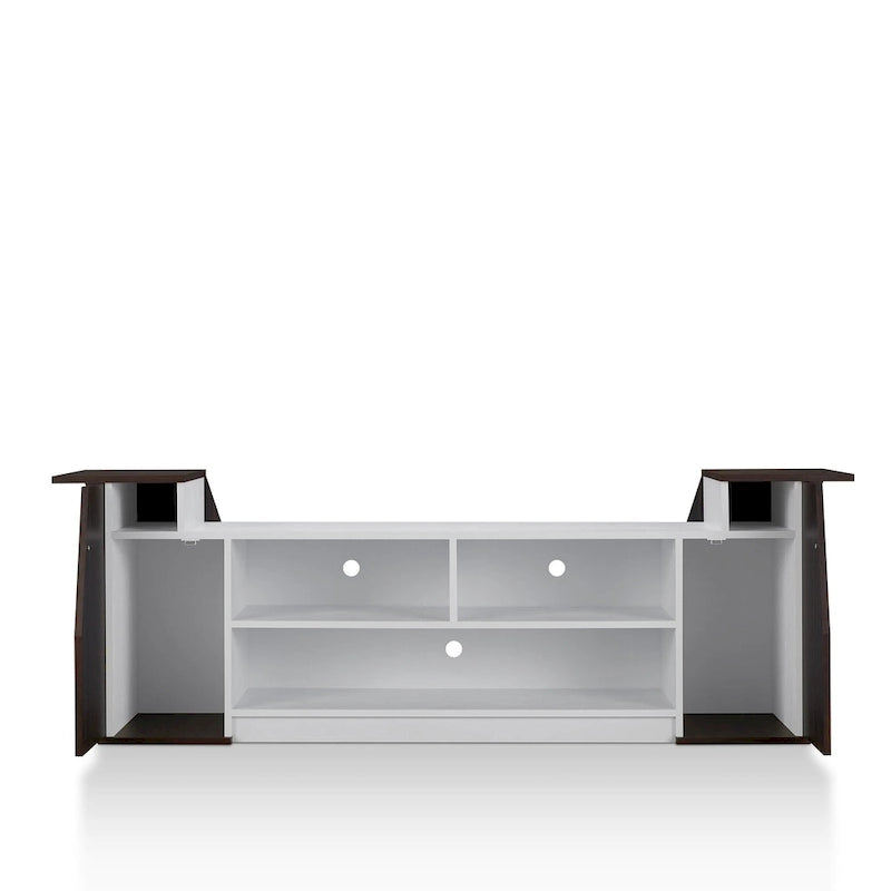 Meuble TV Tai Contemporary 71 po à 3 étagères ouvertes par Furniture of America
