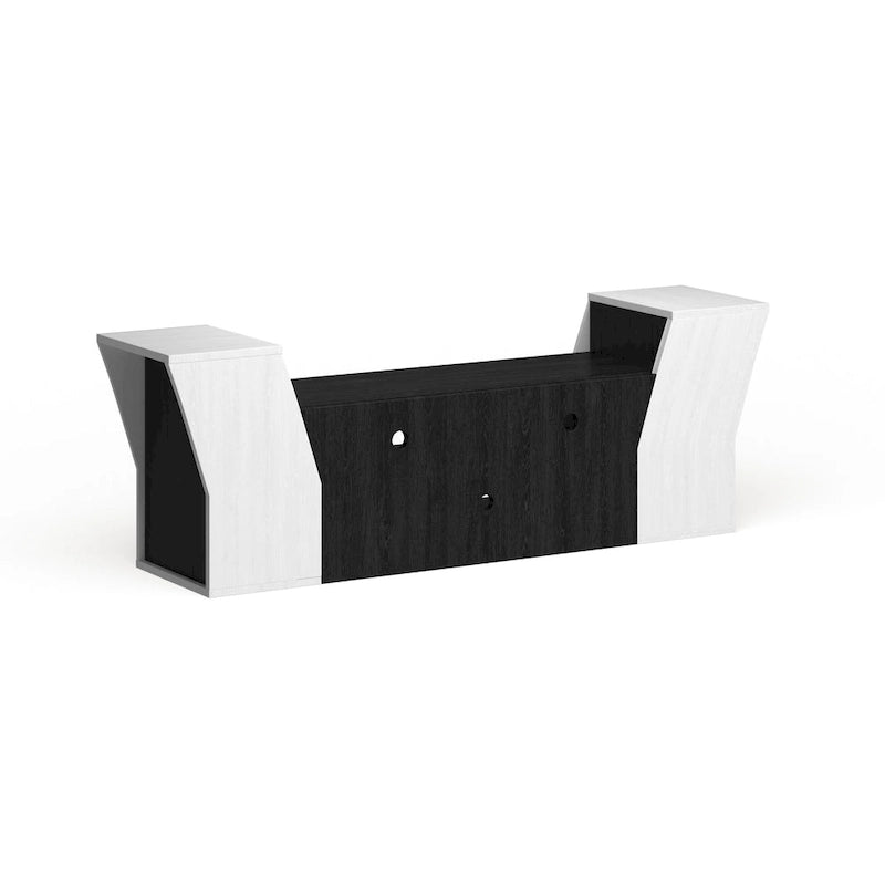 Meuble TV Tai Contemporary 71 po à 3 étagères ouvertes par Furniture of America