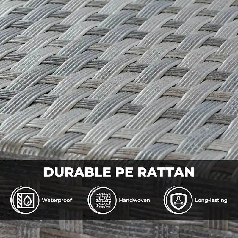 HOOOWOOO Ensemble de Meubles de Jardin Modulables en Rotin de 13 Pièces avec Fauteuil Pivotant