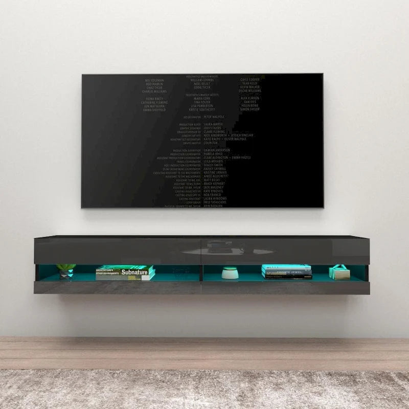 Meuble TV mural flottant Vigo 180 de 180 cm