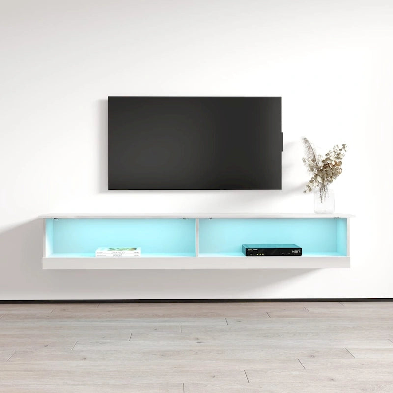 Meuble TV mural flottant Vigo 180 de 180 cm