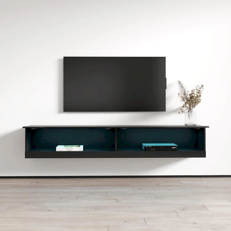 Meuble TV mural flottant Vigo 180 de 180 cm