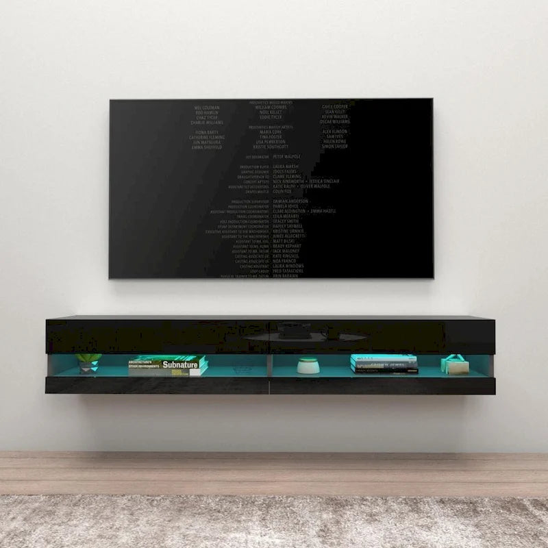 Meuble TV mural flottant Vigo 180 de 180 cm