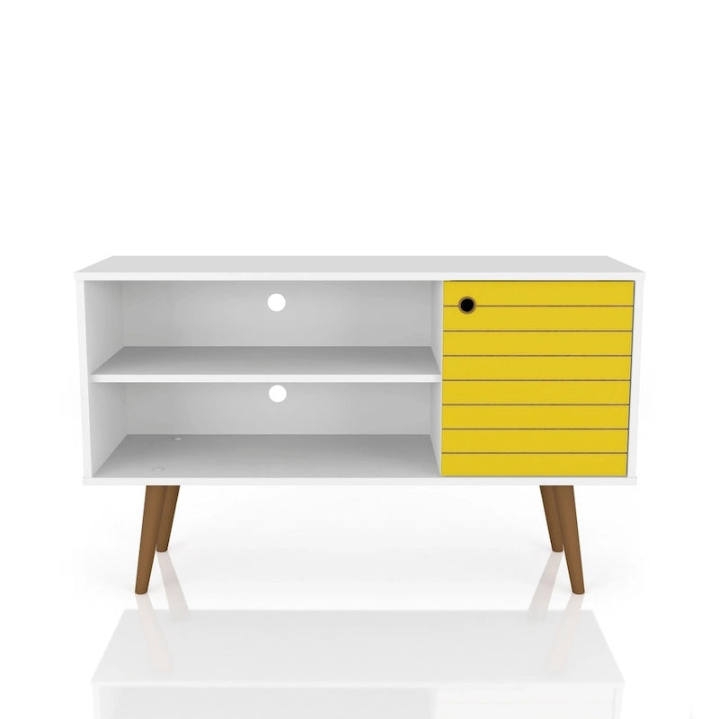 Meuble console de rangement pour médias Liberty, style moderne milieu de siècle