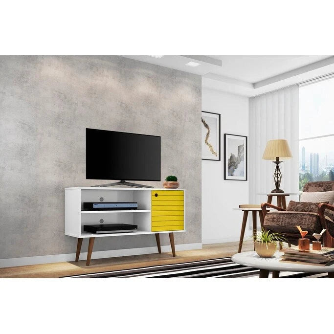 Meuble console de rangement pour médias Liberty, style moderne milieu de siècle