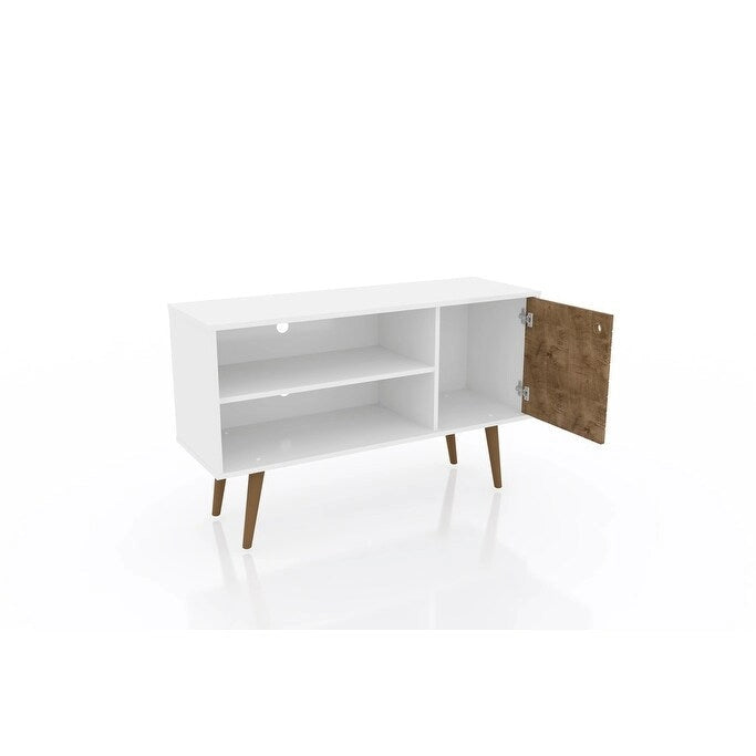Meuble console de rangement pour médias Liberty, style moderne milieu de siècle