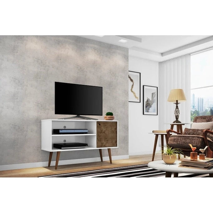 Meuble console de rangement pour médias Liberty, style moderne milieu de siècle