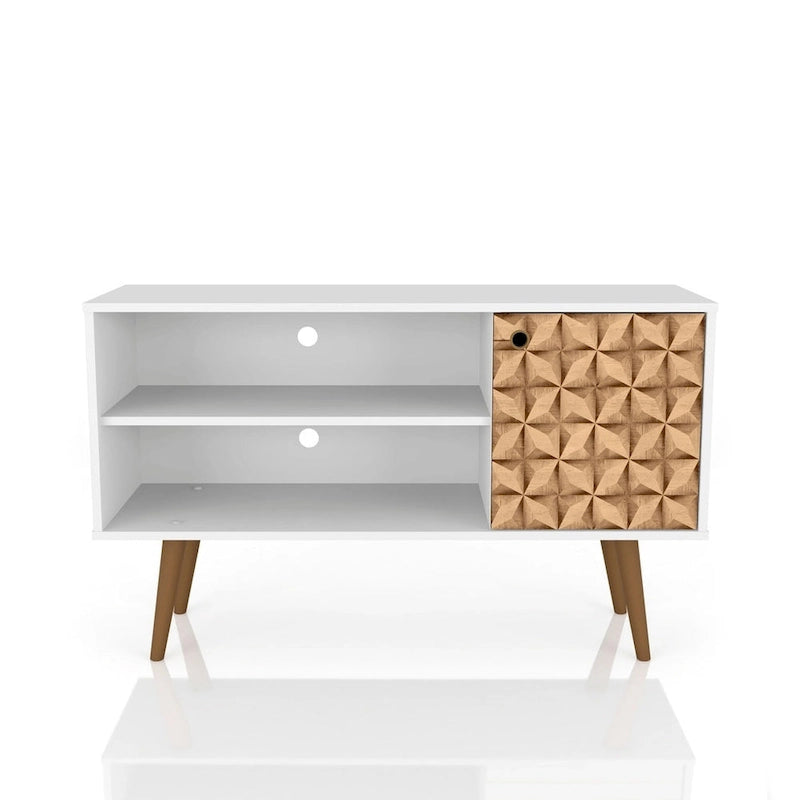 Meuble console de rangement pour médias Liberty, style moderne milieu de siècle