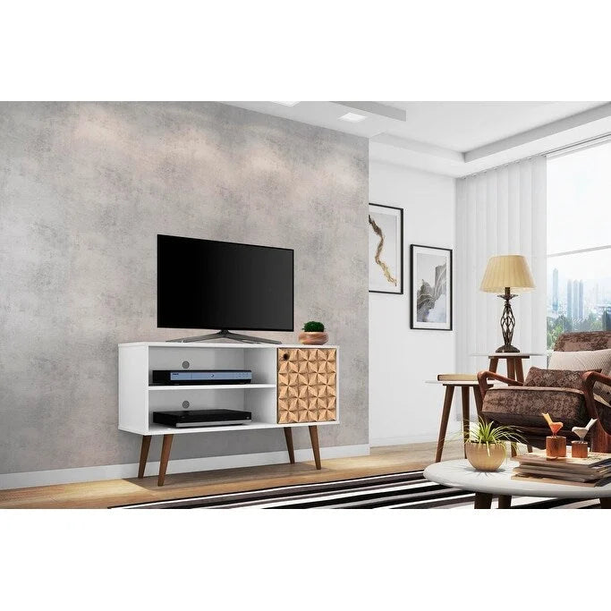 Meuble console de rangement pour médias Liberty, style moderne milieu de siècle