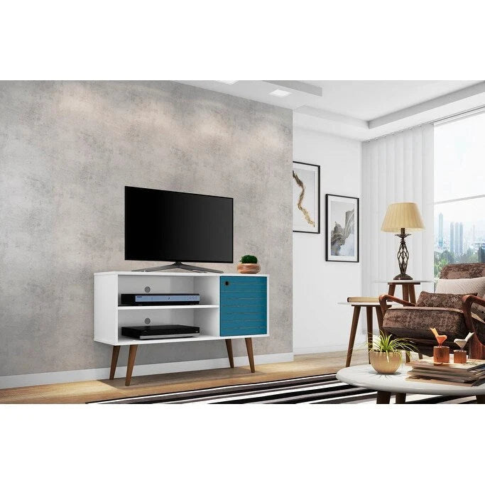 Meuble console de rangement pour médias Liberty, style moderne milieu de siècle
