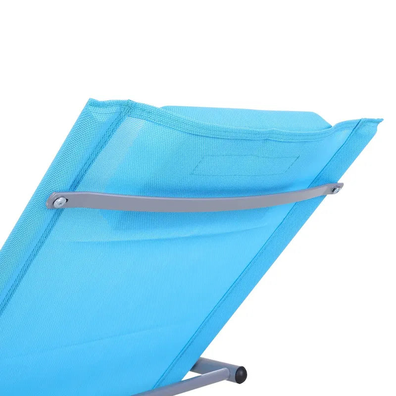 Chaise longue de patio Outsunny Zero Gravity avec dossier inclinable, oreiller détachable et tissu résistant aux intempéries