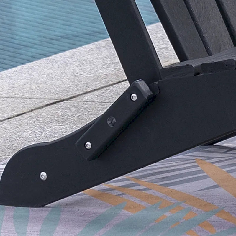Chaise Adirondack pliante d'extérieur avec porte-gobelet