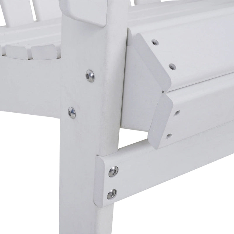 Chaise Adirondack pliante d'extérieur avec porte-gobelet
