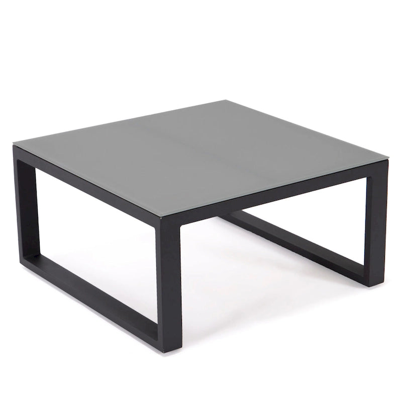 Ensemble sectionnel d'extérieur 3 pièces Chelsea en aluminium avec cadre noir pour patio, véranda et jardin