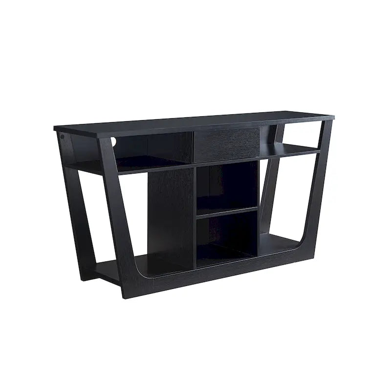 Meuble TV Dionte Modern 6 étagères, 1 tiroir, 152 cm, par Furniture of America