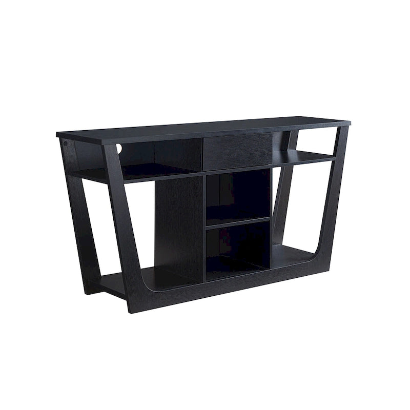 Meuble TV Dionte Modern 6 étagères, 1 tiroir, 152 cm, par Furniture of America