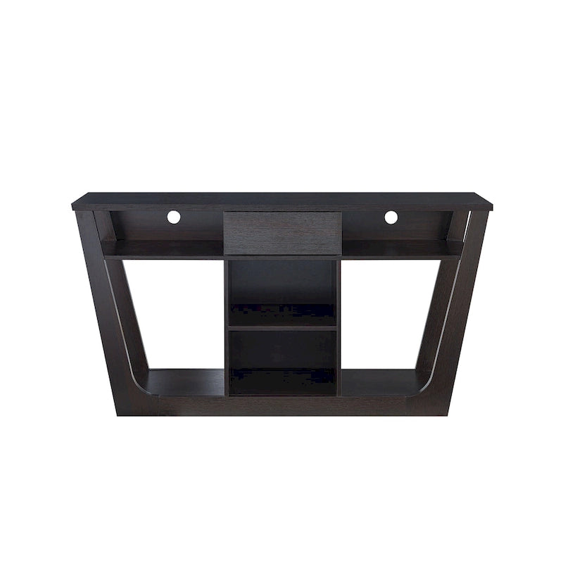 Meuble TV Dionte Modern 6 étagères, 1 tiroir, 152 cm, par Furniture of America