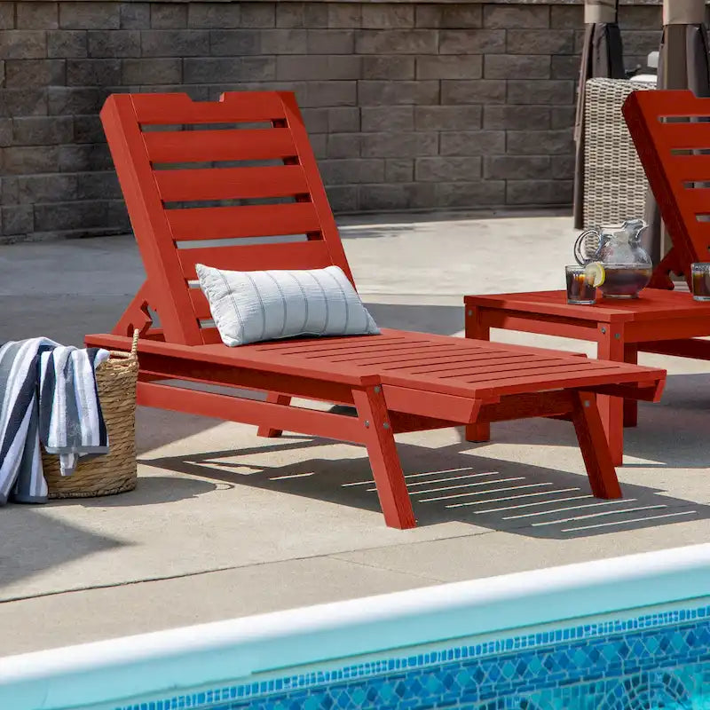 Chaise longue commerciale empilable HIGHWOOD Crestone