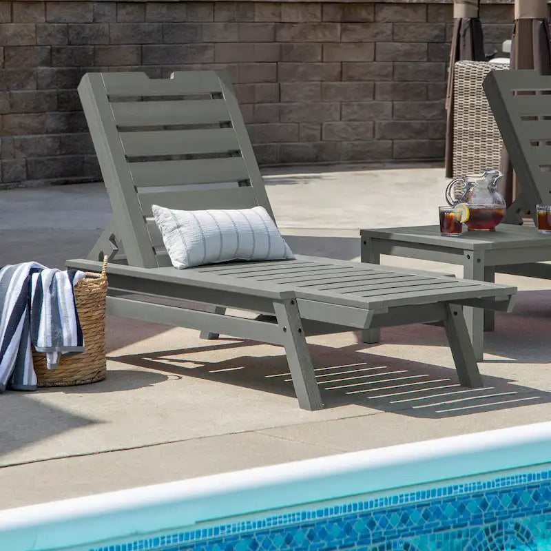 Chaise longue commerciale empilable HIGHWOOD Crestone