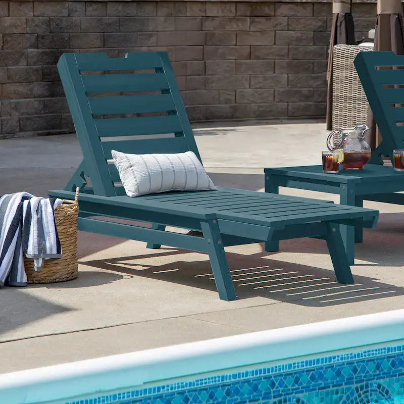 Chaise longue commerciale empilable HIGHWOOD Crestone