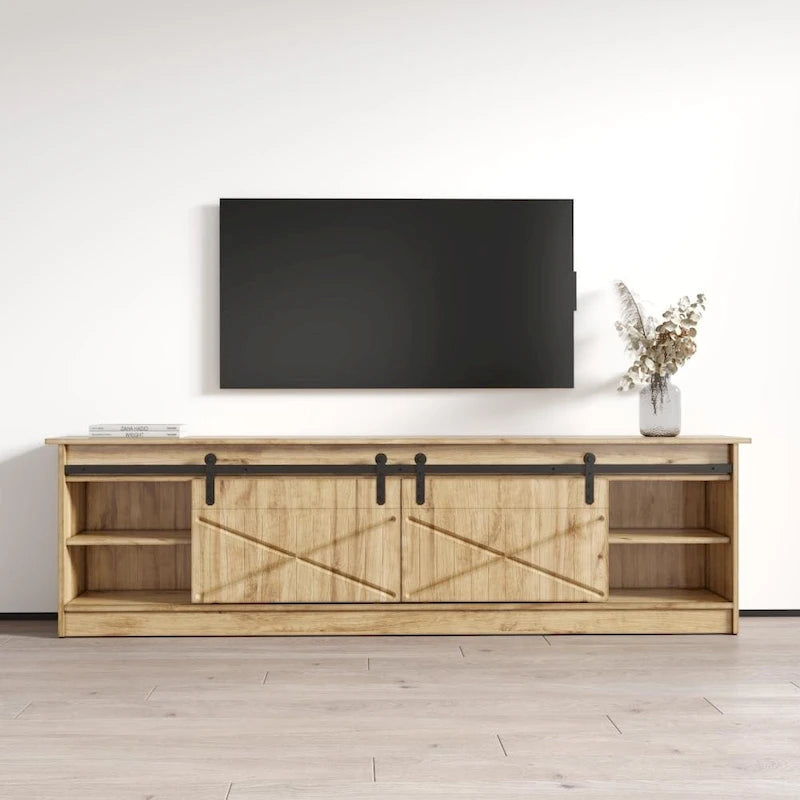 Meuble TV Granero WH-EF avec cheminée électrique 79